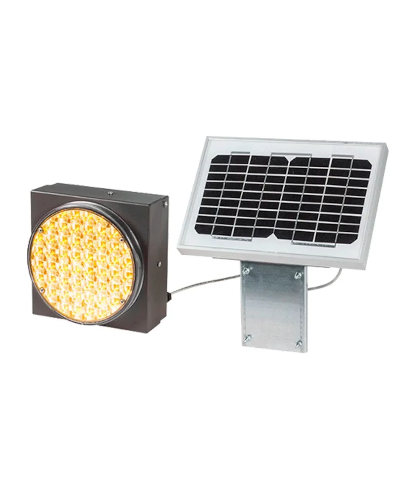 Lampeggiatore Ecosolar fotovoltaico, 5W - dimensioni: 210x210x120 mm