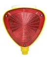 Lampeggiatore led con batteria e pannello solare  per paletti o transenne codice ZEP