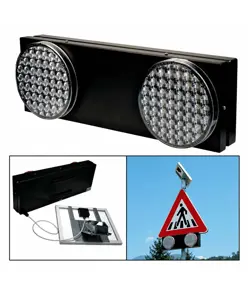 Lampeggiatore stradale a led  fotovoltaico