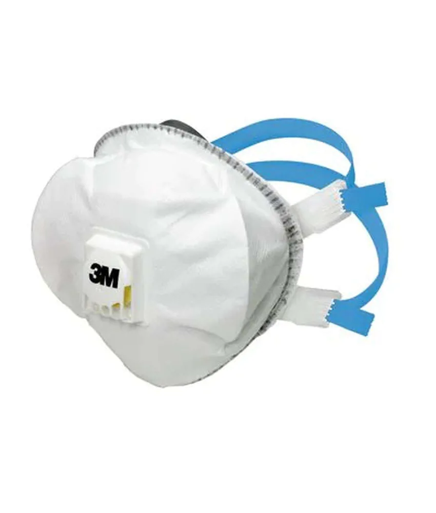 5 mascherine FFP2 riutilizzabili 3M 8000 Premium, con valvola - protezione da aerosol solidi o liquidi - CE