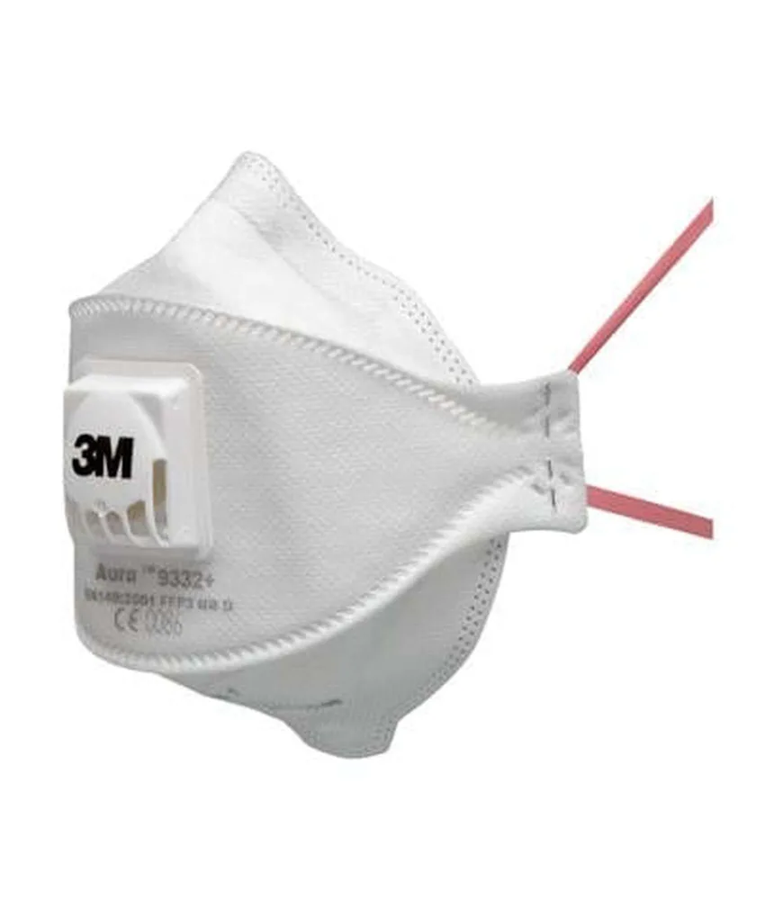 10 mascherine FFP3 con valvola 3M Aura Comfort, per polveri tossiche e fumi - CE