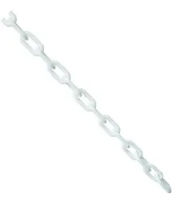 metri di catena in plastica bianca