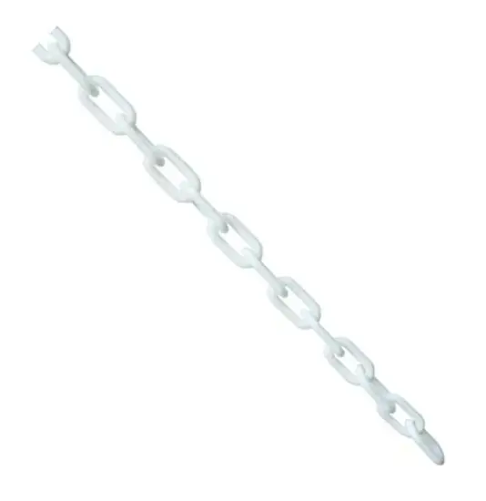 metri di catena in plastica bianca