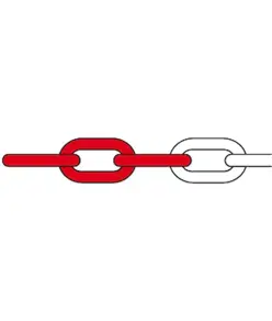 metri di catena in plastica segnaletica