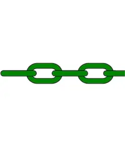 metri di catena in plastica segnaletica