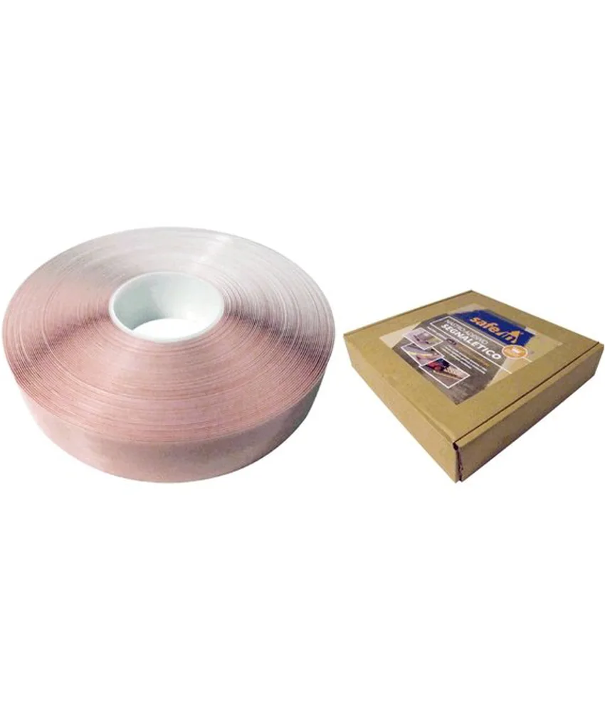 Nastro segnaletico adesivo PVC, Nastro da pavimento in PVC - goffrato - antiscivolo - ideale per magazzini, aree produttive