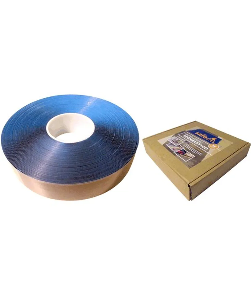 Nastro segnaletico adesivo PVC, Nastro da pavimento in PVC - goffrato - antiscivolo - ideale per magazzini, aree produttive