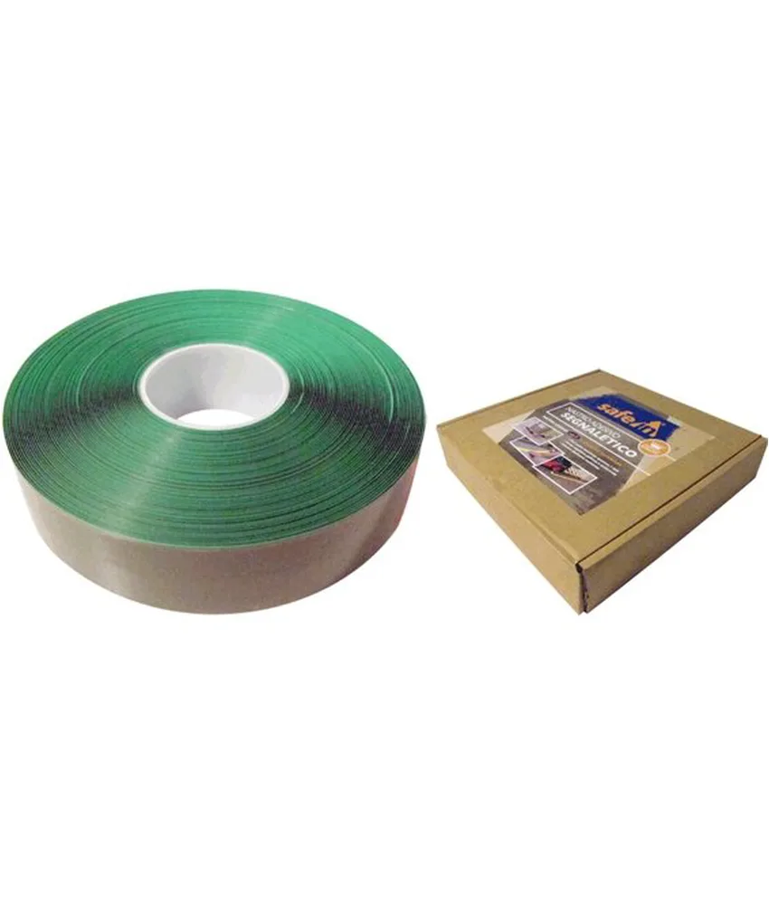 Nastro segnaletico adesivo PVC, Nastro da pavimento in PVC - goffrato - antiscivolo - ideale per magazzini, aree produttive