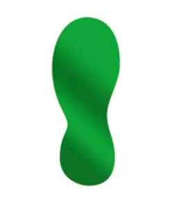 paia di orme da pavimento in PVC