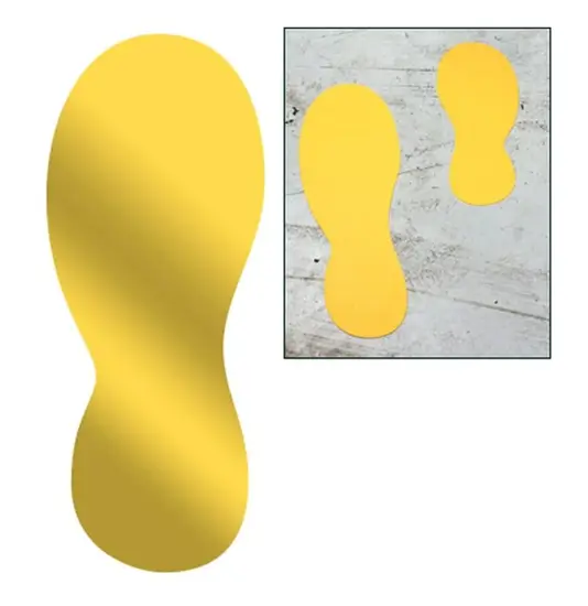 paia di orme da pavimento in PVC