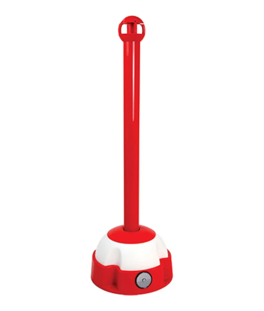 Paletto in alluminio, con testa a 4 ganci - dimensioni Ø 60 x altezza 970 mm