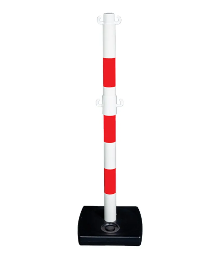 Paletto in PVC, con ganci e base - altezza totale 900 mm