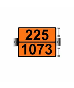 Pannello ADR con numeri fissi imbossati