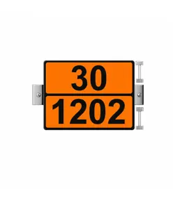 Pannello ADR con numeri fissi imbossati