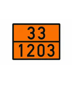 Pannello ADR con numeri fissi imbossati