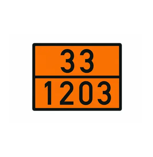 Pannello ADR con numeri fissi imbossati