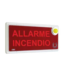 Pannello di segnalazione allarme incendio
