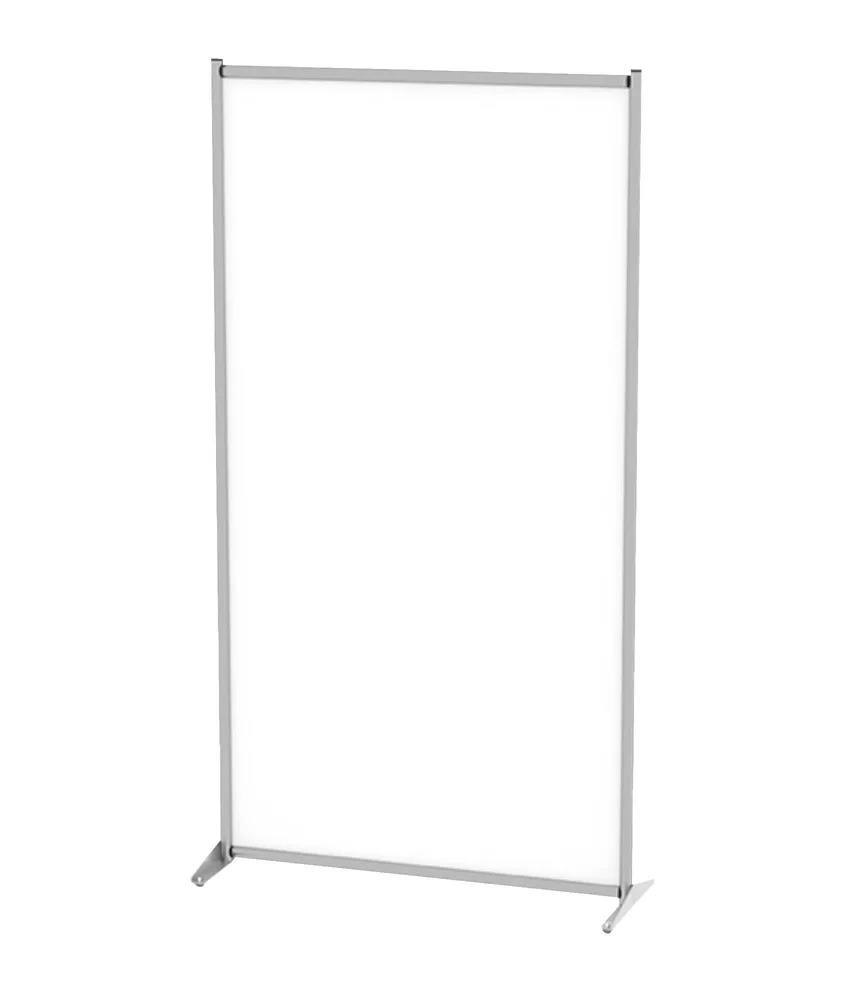 Pannello divisorio singolo, policarbonato trasparente - dimensioni 100x190x38 cm
