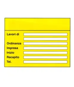 Pannello informativo di cantiere