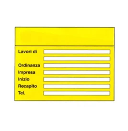 Pannello informativo di cantiere