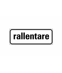 Pannello integrativo rallentare