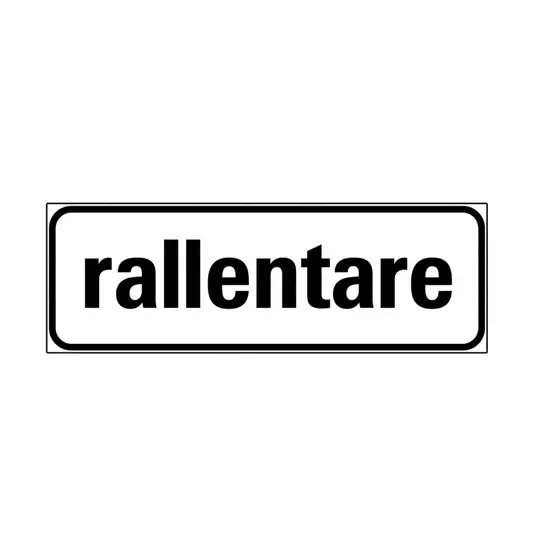 Pannello integrativo rallentare