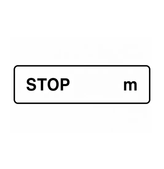 Pannello integrativo stop a m