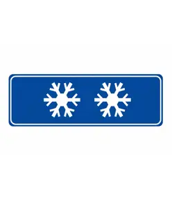 Pannello integrativo strada ghiacciata