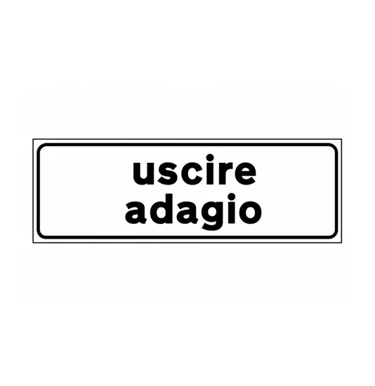 Pannello integrativo uscire adagio