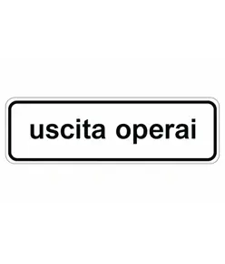 Pannello integrativo uscita operai