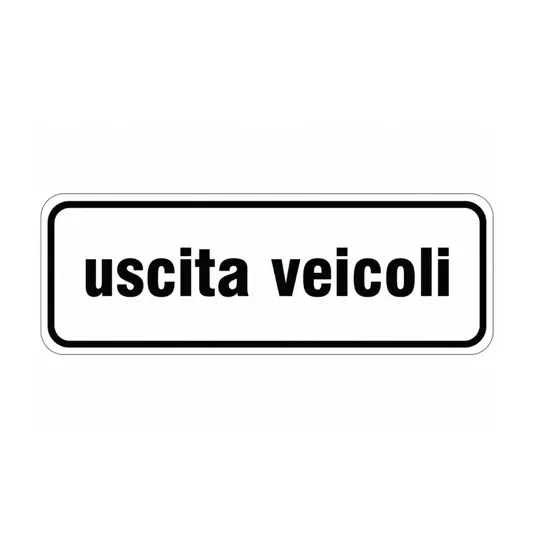 Pannello integrativo uscita veicoli
