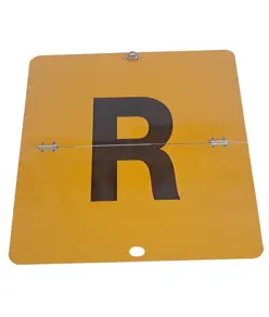 Pannello per trasporto rifiuti tossici lettera R
