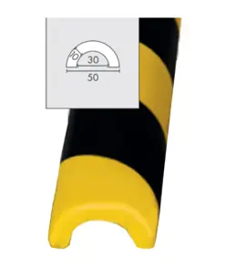 Paracolpi angolare giallo nero