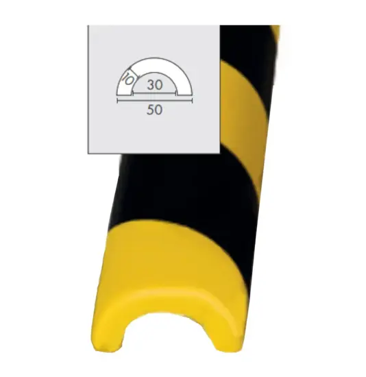 Paracolpi angolare giallo nero