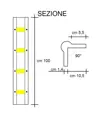 Paraspigoli angolare in PVC rigido