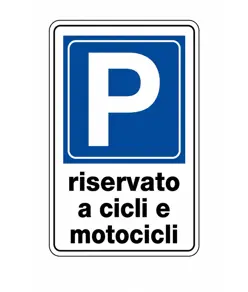 Parcheggio riservato a cicli e motocicli