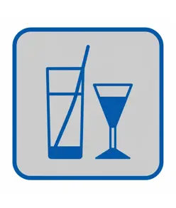 Pellicola adesiva d'indicazione 'bar'