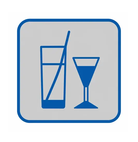Pellicola adesiva d'indicazione 'bar'