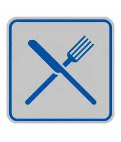 Pellicola adesiva d'indicazione 'ristorante'