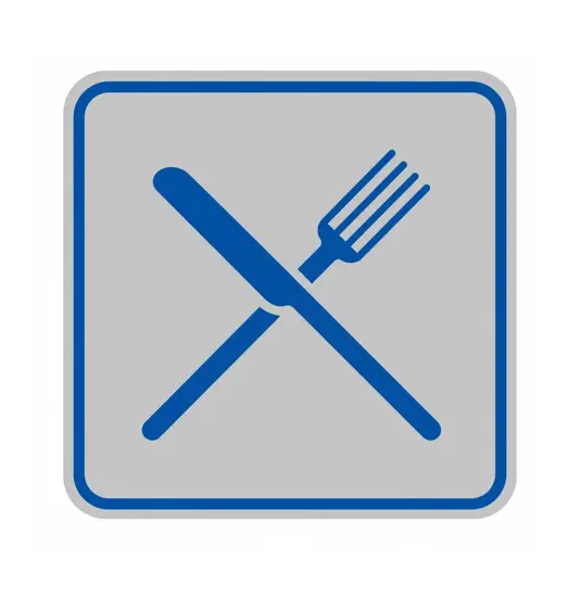 Pellicola adesiva d'indicazione 'ristorante'