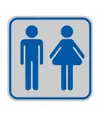 Pellicola adesiva d'indicazione 'wc uomo/donna'