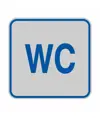 Pellicola adesiva d'indicazione 'wc'