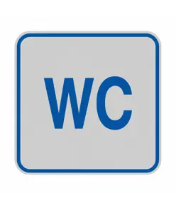 Pellicola adesiva d'indicazione 'wc'