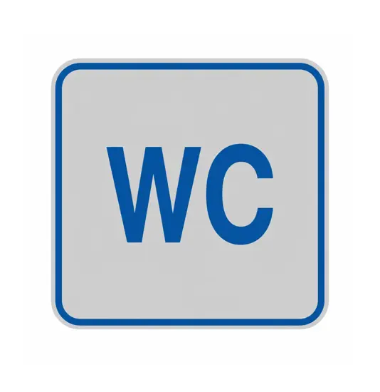 Pellicola adesiva d'indicazione 'wc'
