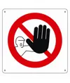 pellicola adesiva 'divieto di accesso'
