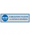 Pellicola adesiva obbligo cintura di sicurezza