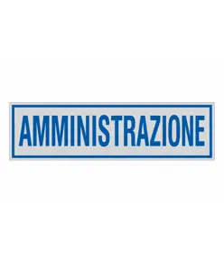 Pellicola adesiva per interni 'amministrazione'
