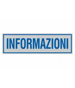 Pellicola adesiva per interni 'informazioni'