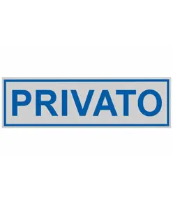 Pellicola adesiva per interni 'privato'