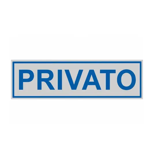 Pellicola adesiva per interni 'privato'